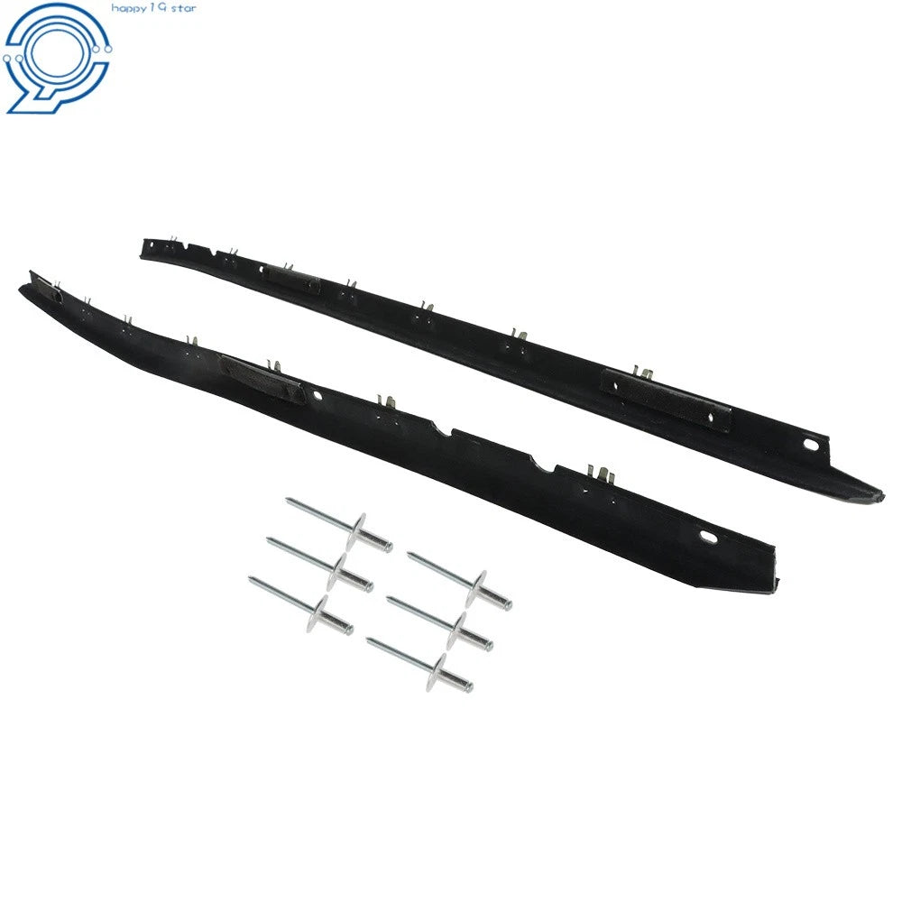 Set of 2 Window Sweep Weatherstrips for Corvette C4 (1984-1996)