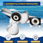 9.9 x 13 Stainless Outboard Propeller for Tohatsu 25-30HP (10 Spline RH)