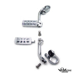 CNC Dominator 5" Highway Foot Peg Clamp Kit 1.25" for Harley Road Glide (2015–2023)