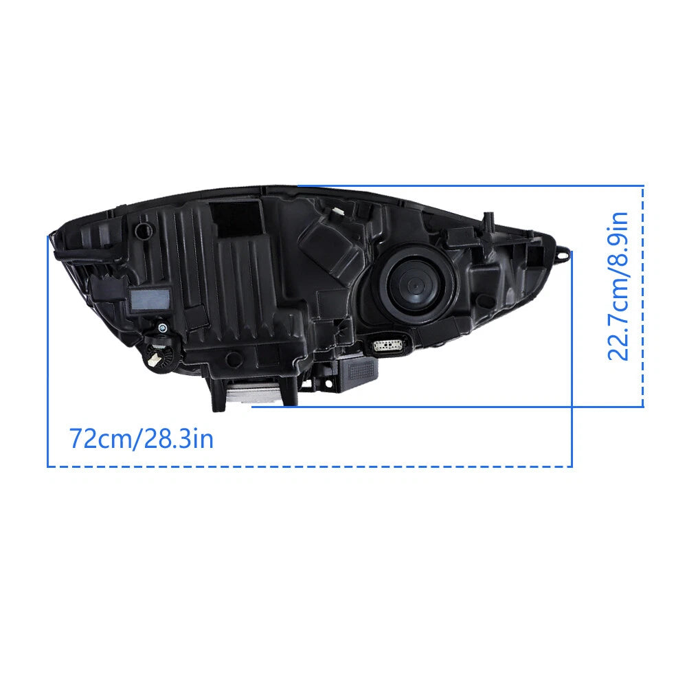 Set of 2 Headlights for Ford Edge (2019-2024) Driver + Passenger Side