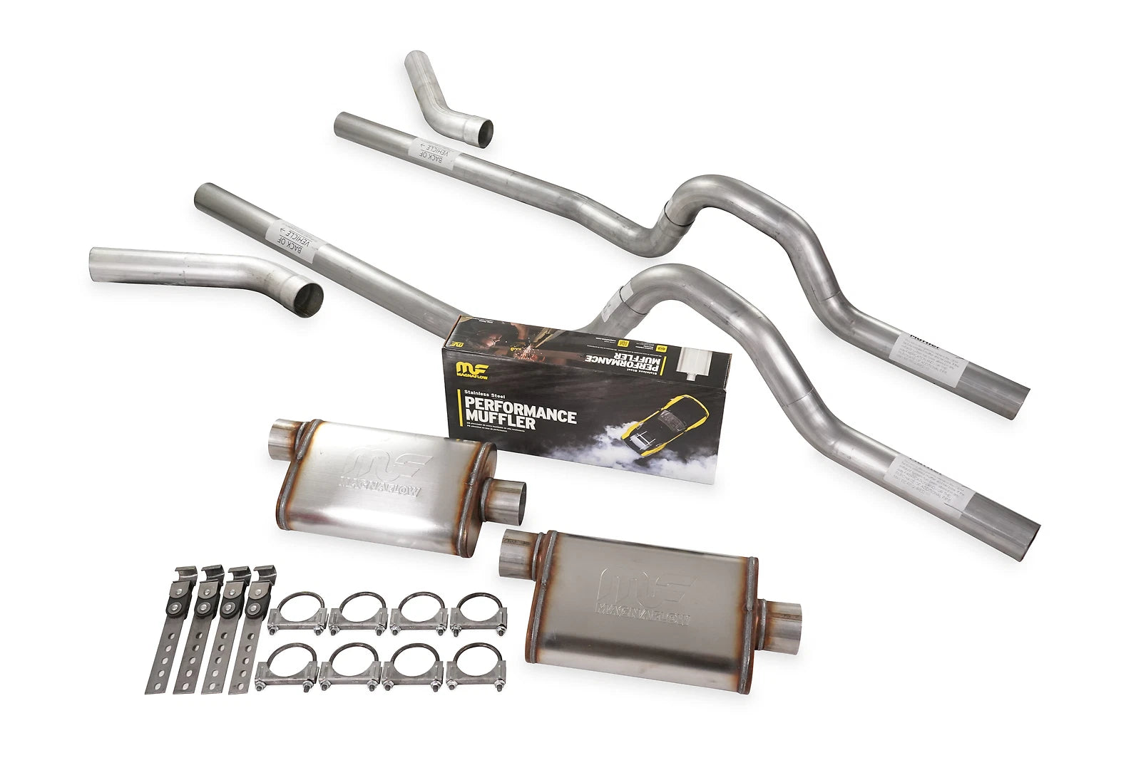 Dual Exhaust Kit 2.5" MagnaFlow Stainless for GM C/K 10 1/2 Ton (1981–1987)