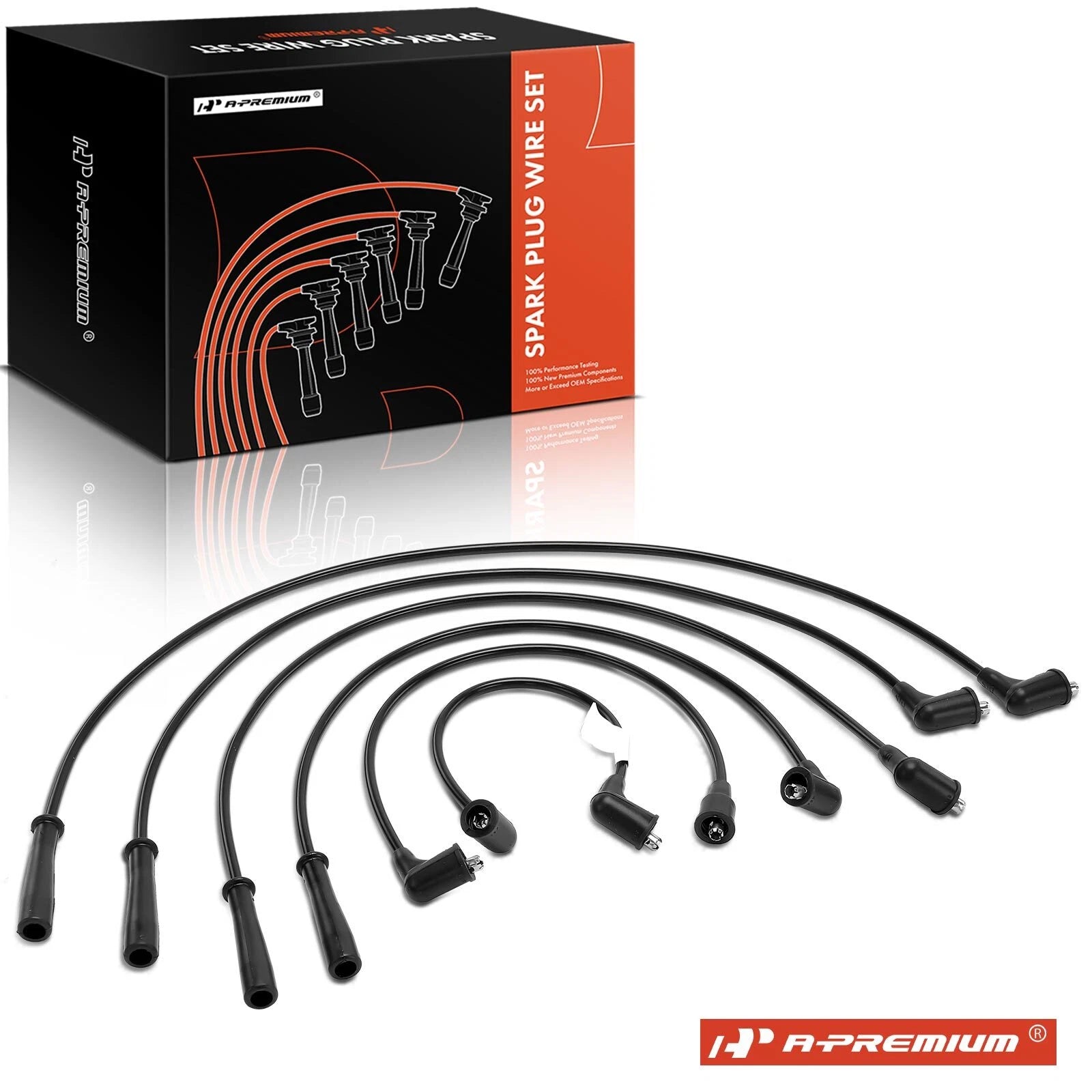 6x Spark Plug Wire Set for Dodge Challenger, Chrysler Town & Country (2008–2020)