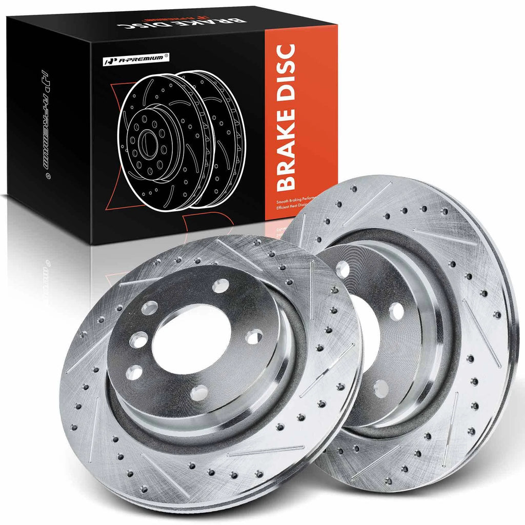 Drilled Brake Rotors for BMW 323Ci 323i 325Ci 328i (2000–2006)