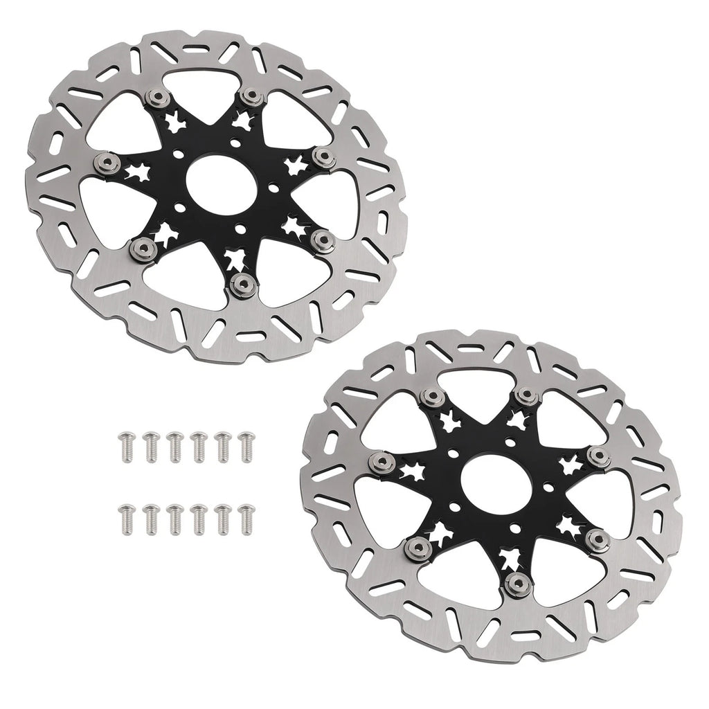 Pair Front Brake Discs for Harley Davidson Road Glide FLTRX/Road King (2010–2023)