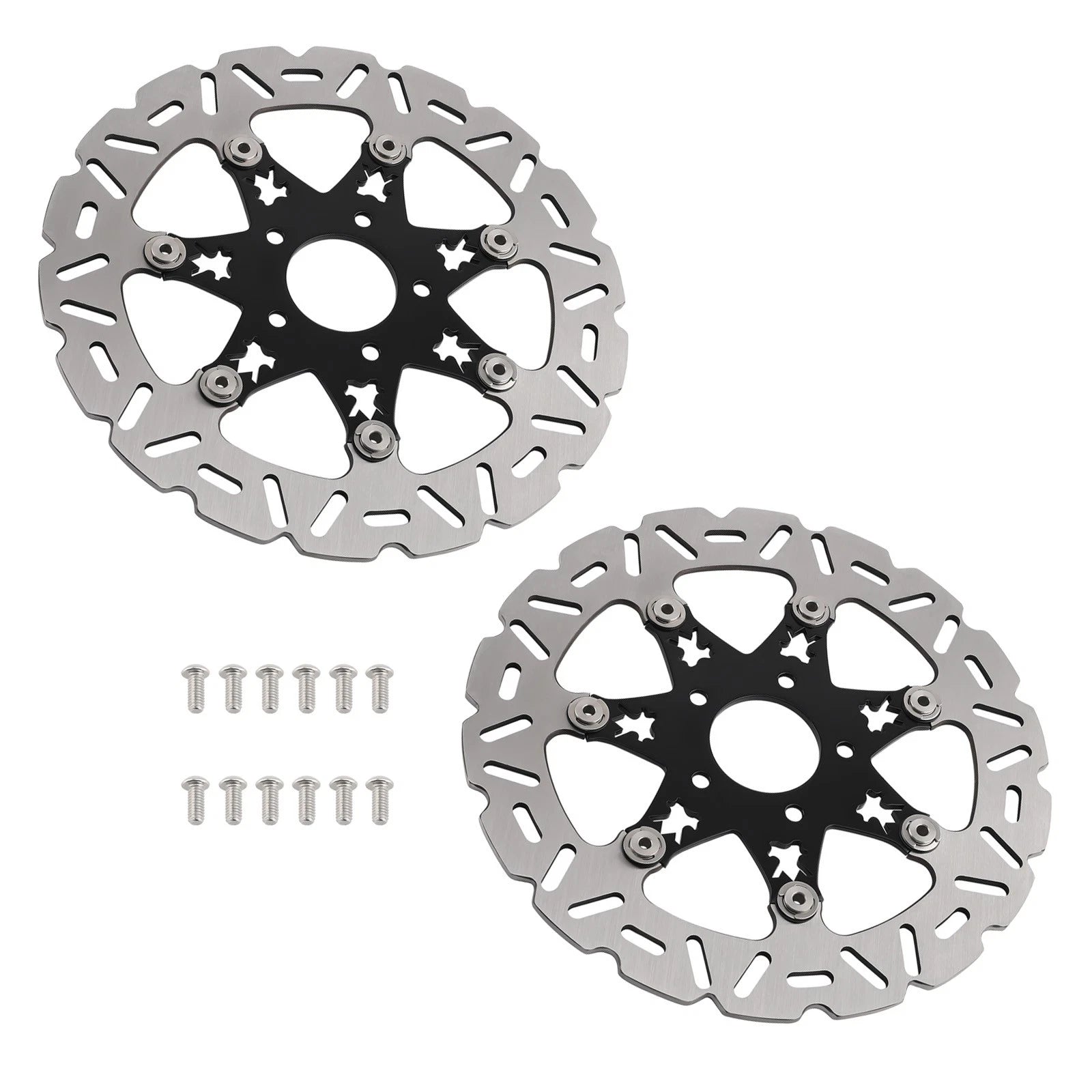 Pair Front Brake Discs for Harley Davidson Road Glide FLTRX/Road King (2010–2023)