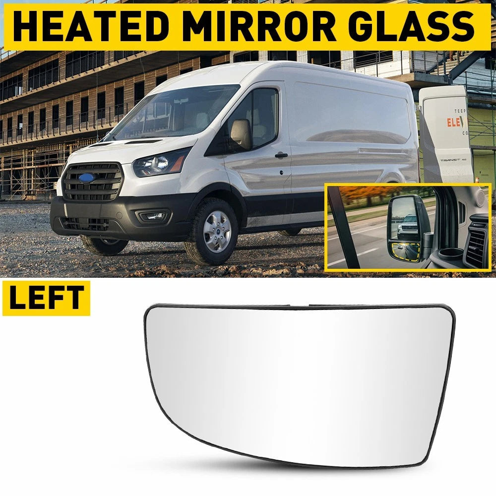 Heated Mirror Glass Lower Left Driver Side for Ford Transit-150 (2015–2022)