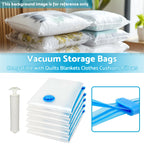 Set of 4 Vacuum Storage Bags for Clothes Quilts Pillows Cushions