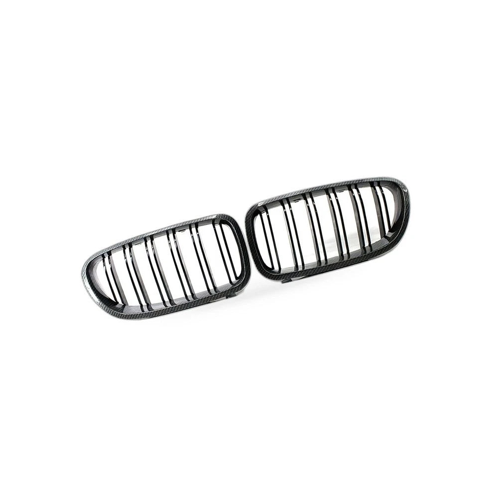 Carbon Pattern Dual Line Grille for BMW 5 Series F10 F18 (2010–2016)