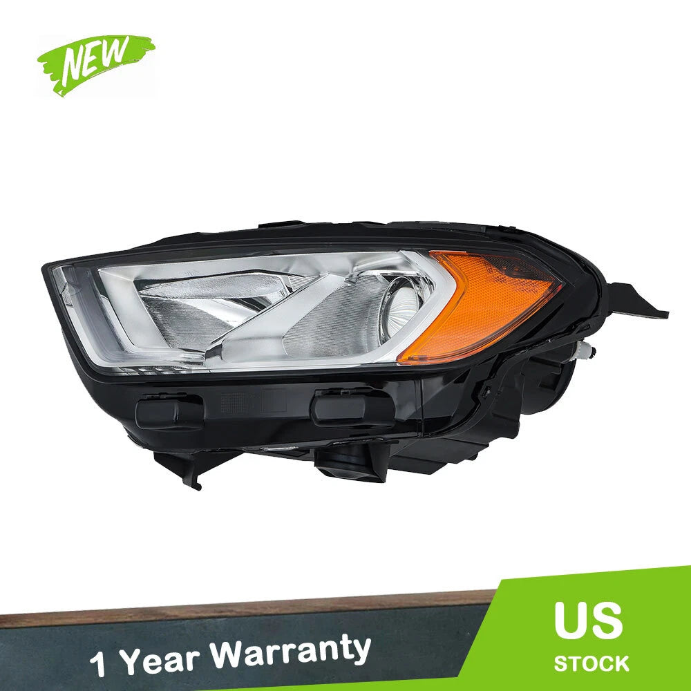 Headlight for Ford EcoSport (2018–2023) Left Chrome with DRL