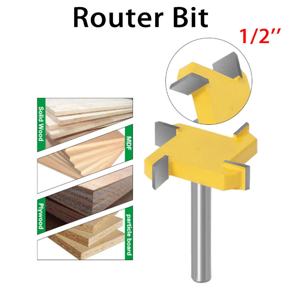 1/4 CNC Spoilboard Surfacing Router Bit for Woodwork Slab Flattening
