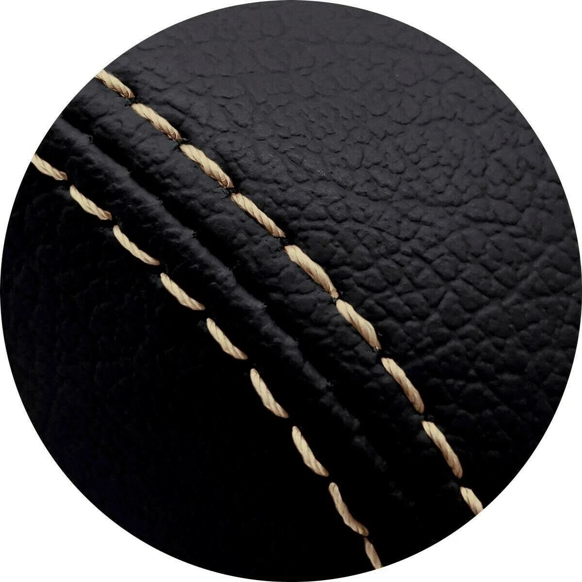Leather Console Lid Armrest Cover for Cadillac ATS (2013–2019) Beige Stitch