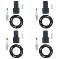 Set of 4 NGK Laser Iridium Spark Plugs & Denso Coil Boots for Camry Corolla RAV4