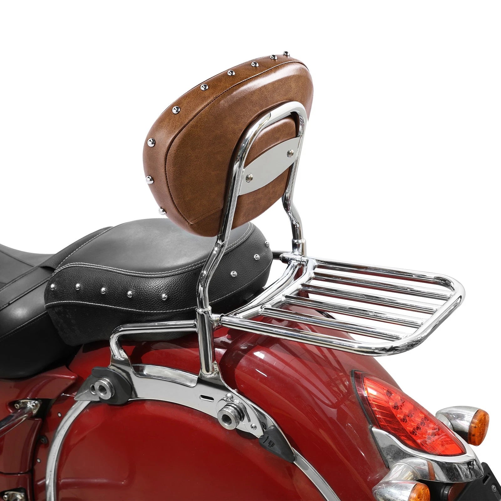 12" Backrest Pad Sissy Bar for Indian Chief Dark Horse (2016–2018)
