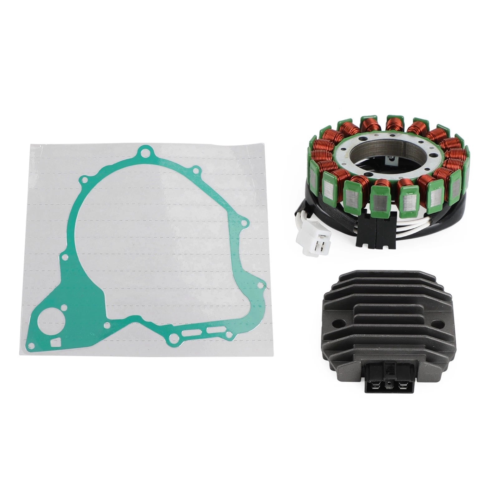 Magneto Stator, Voltage Rectifier, Gasket for Yamaha XVS650, XVS400 (1996–2000)