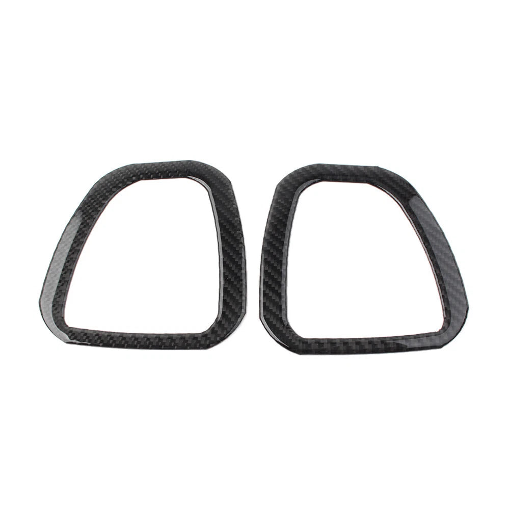 2X Black Rear Seat Adjustment Switch Frame Trim for Jeep Wrangler JL (2018–2021)