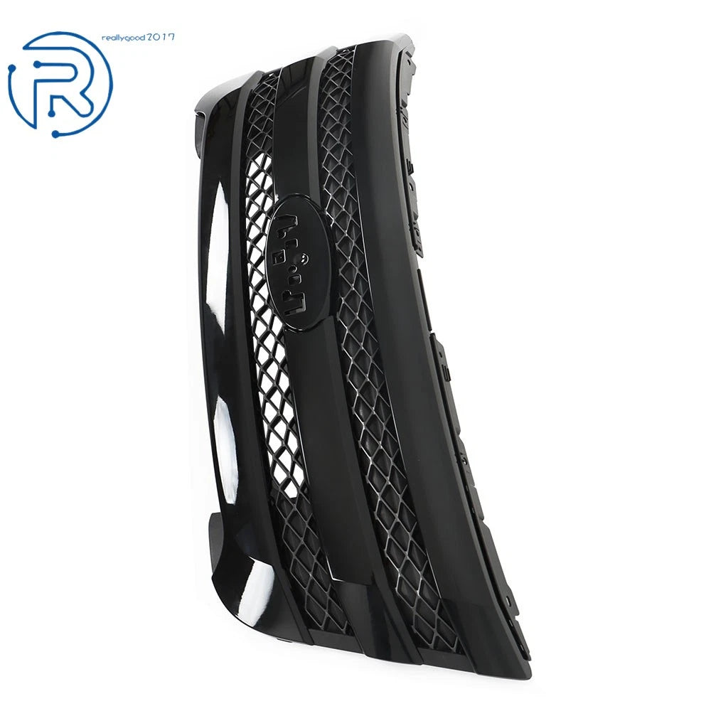 Gloss Black & Silver Gray Front Upper Grille for Ford Explorer (2011-2015)