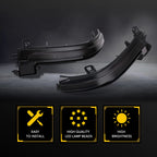 LED Side Mirror Turn Signal Lights Smoked Sequential for BMW 1 2 3 4 Series (2011–2023)