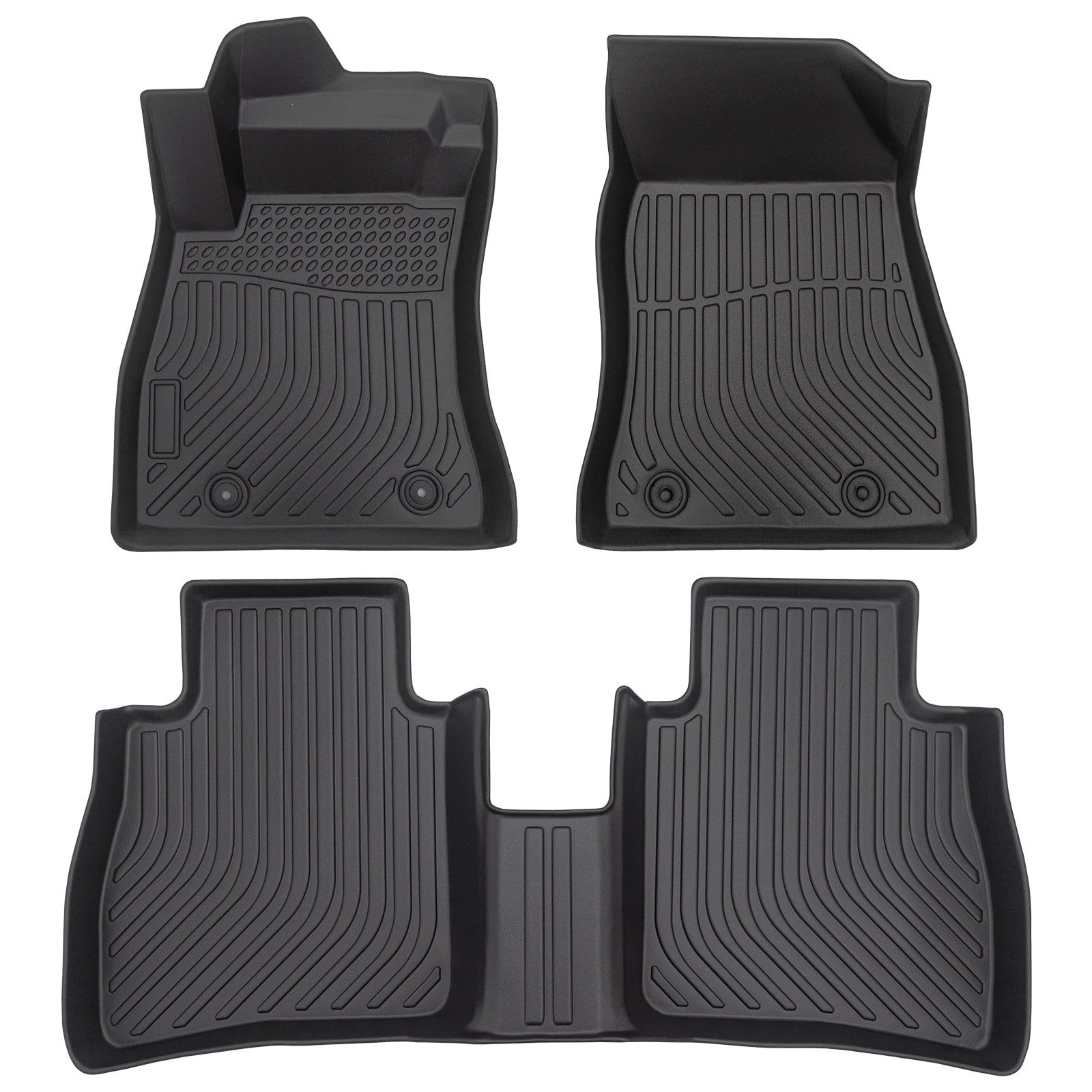 Set of 4 TPE Rubber All Weather Floor Mats for Nissan Sentra (2014–2019)