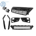 Gloss Black Mesh Grille Fog Light Kit for Honda Odyssey (2018–2020)