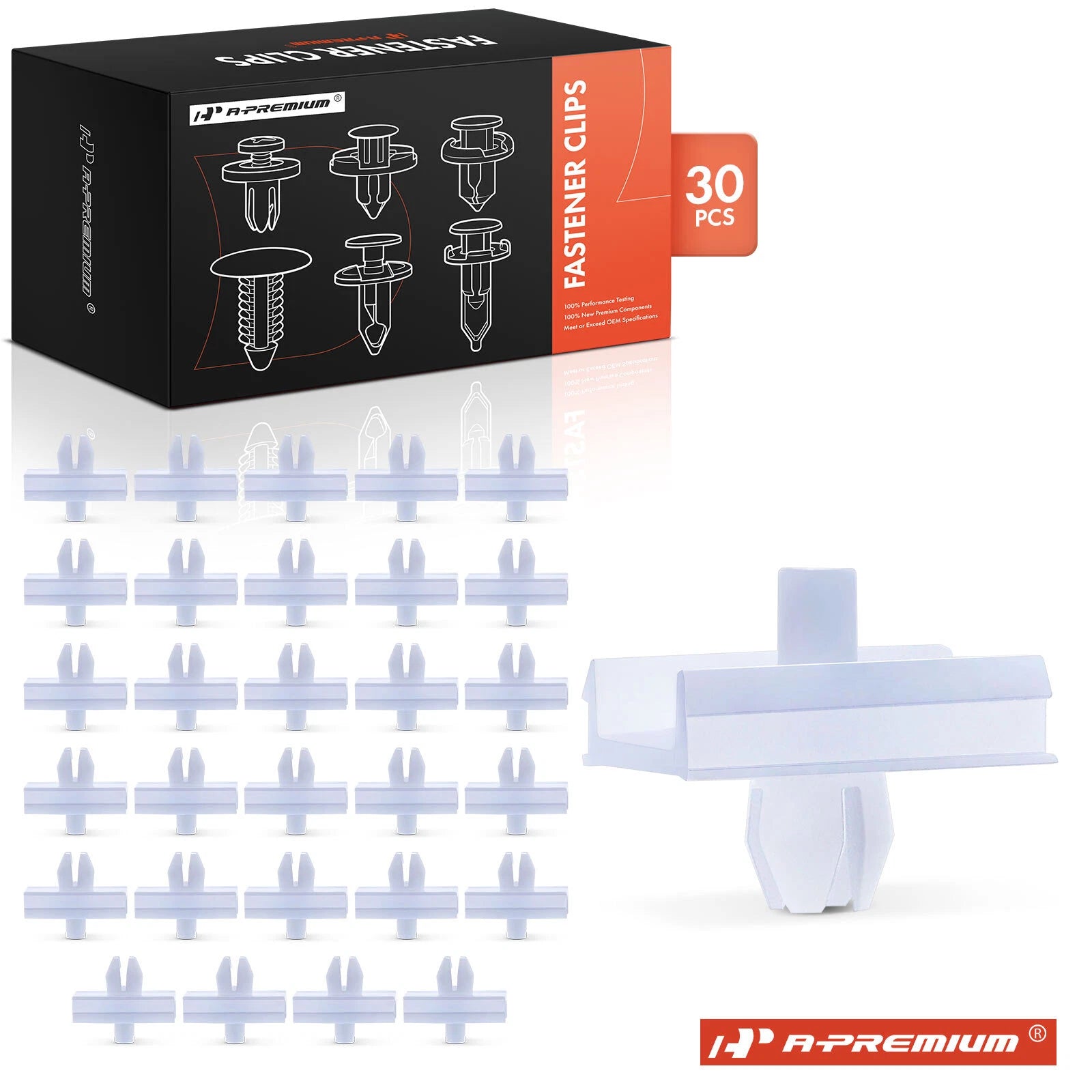 30Pcs Nylon Side Moulding Retainer Clips for BMW E28 E31 E32 E34 (1982–1996)