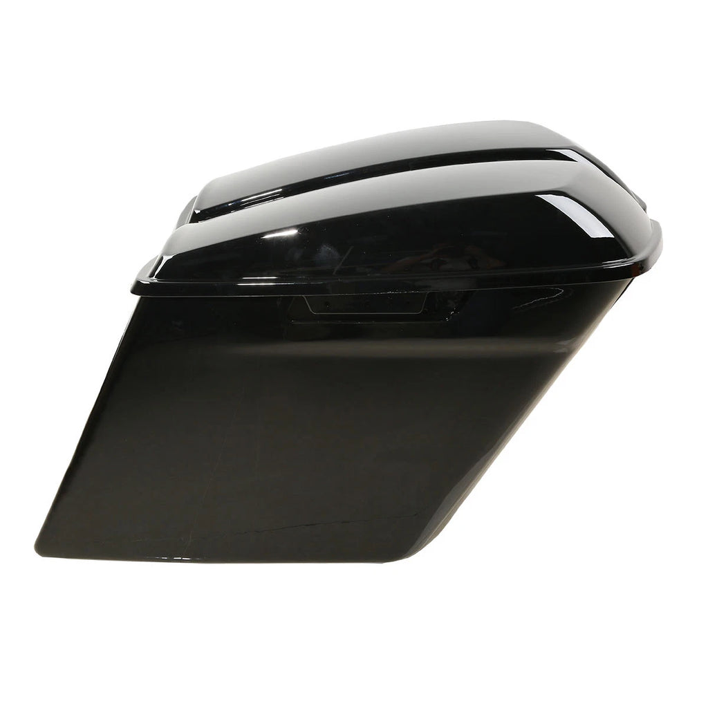 5" Vivid Black Stretched Extended Saddlebags for Harley Touring Glide (1993–2013)