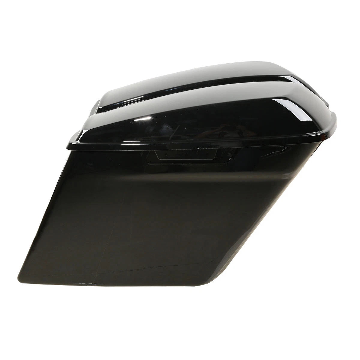 5" Vivid Black Stretched Extended Saddlebags for Harley Touring Glide (1993–2013)