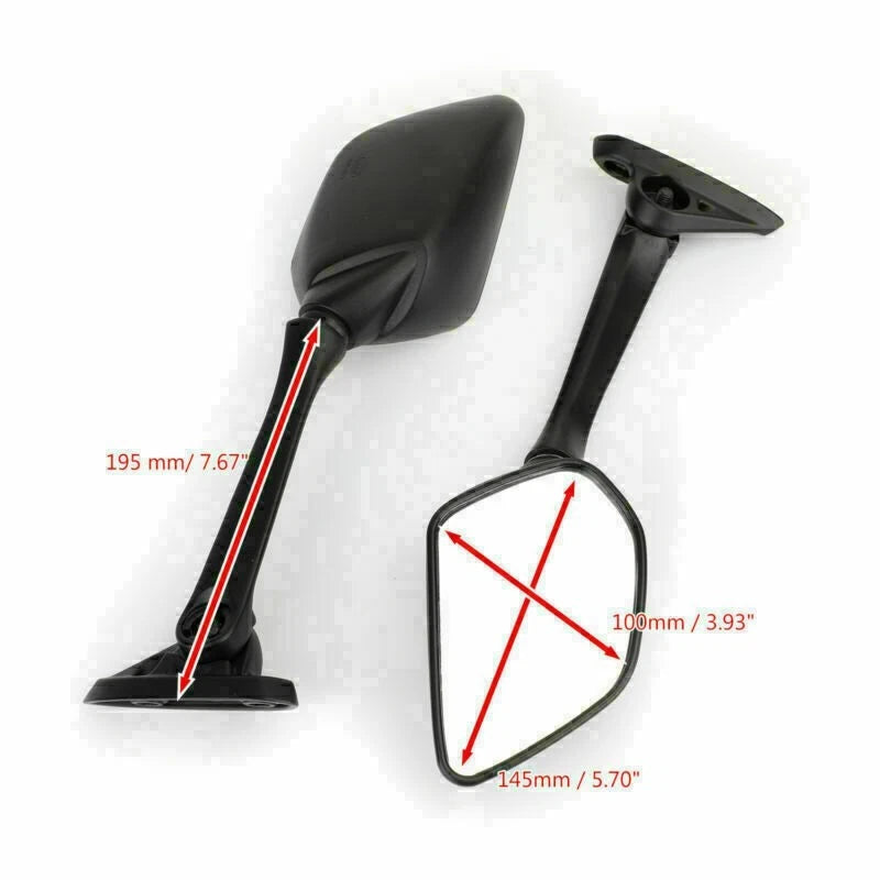Pair Side Rearview Mirrors for Yamaha YZF R3 R25 (2015–2019) YZF-R3 YZF-R25