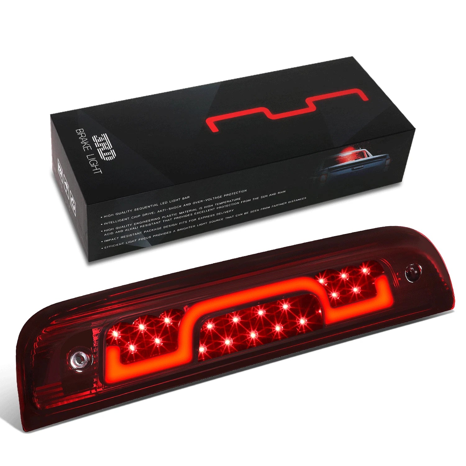 Sequential Chase LED 3rd Brake Light for Silverado Sierra (2014–2020)