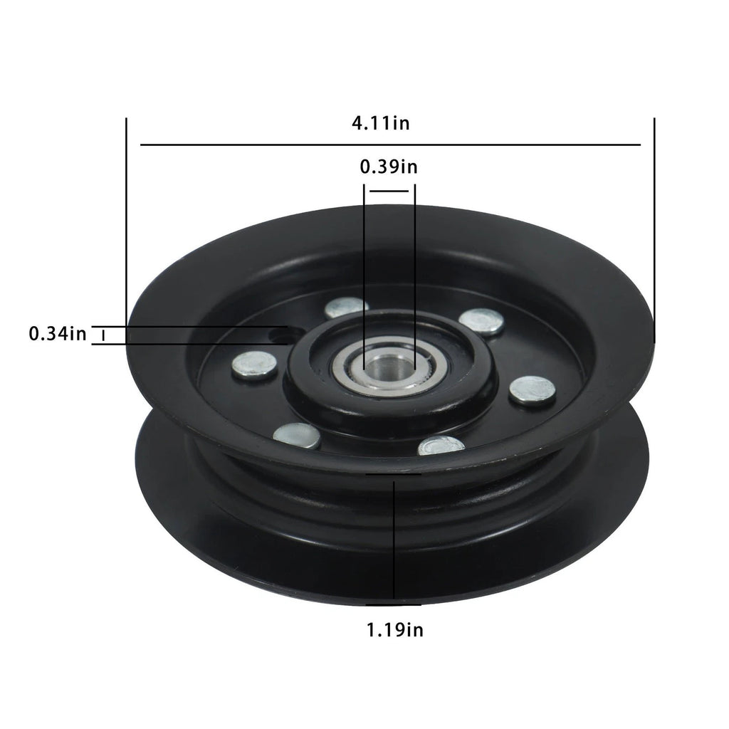Set of 3 Flat Idler Pulleys for Toro (Various Models)
