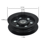 Set of 3 Flat Idler Pulleys for Toro (Various Models)
