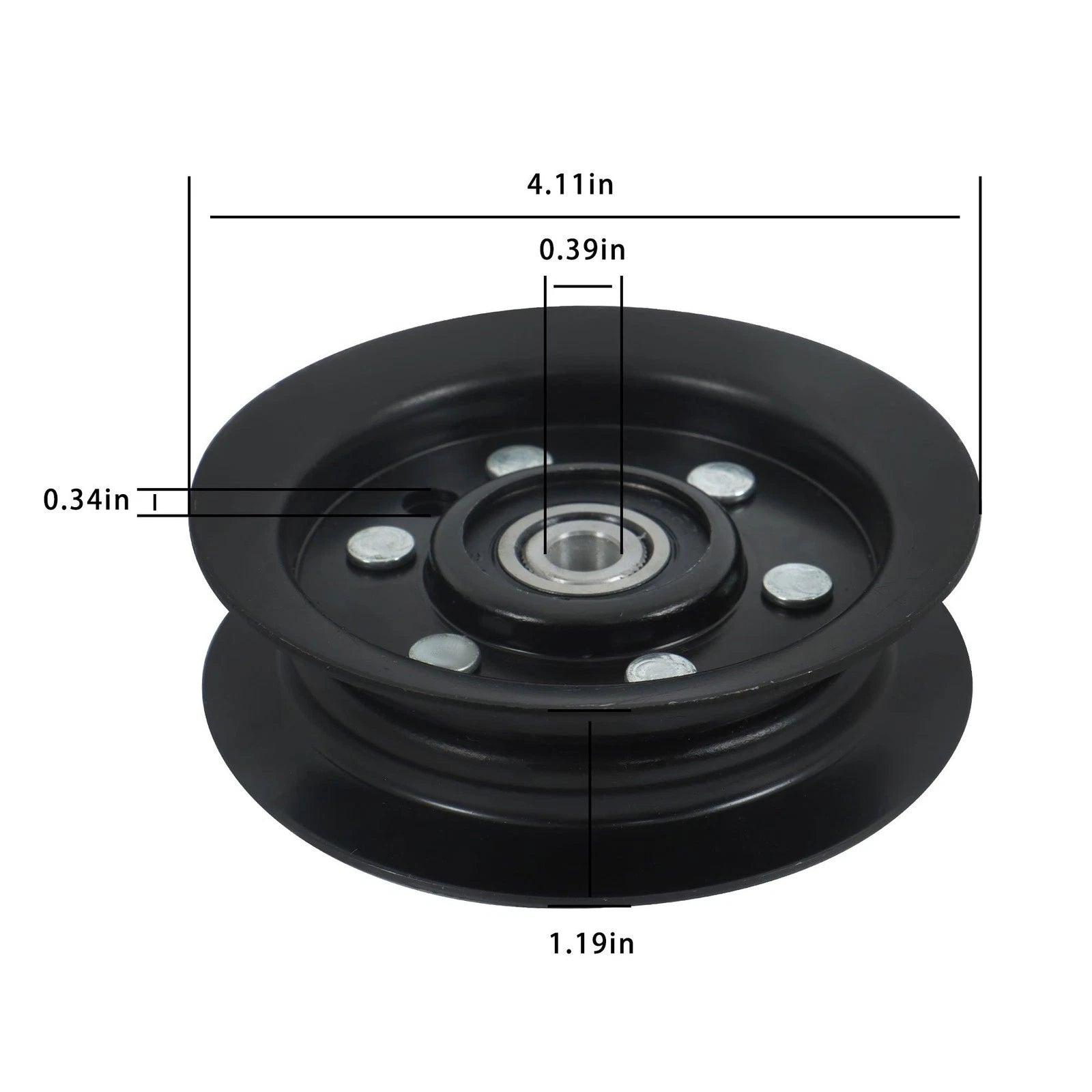 Set of 3 Flat Idler Pulleys for Toro (Various Models)