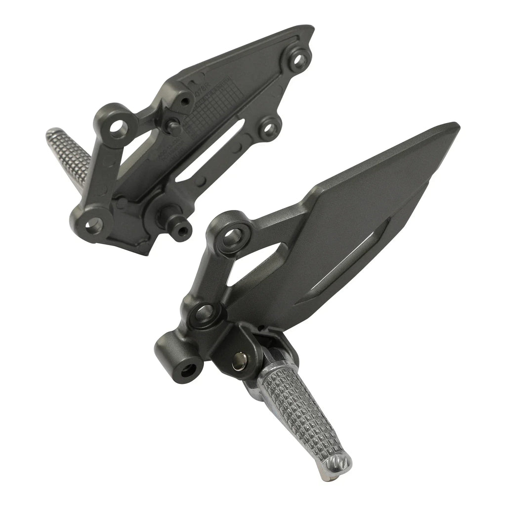 Driver & Passenger Footpegs Footrests Bracket for Kawasaki Ninja 300 (2013-2017)
