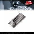 Set of 5 Carbide End Mills for Various Applications (3/16")