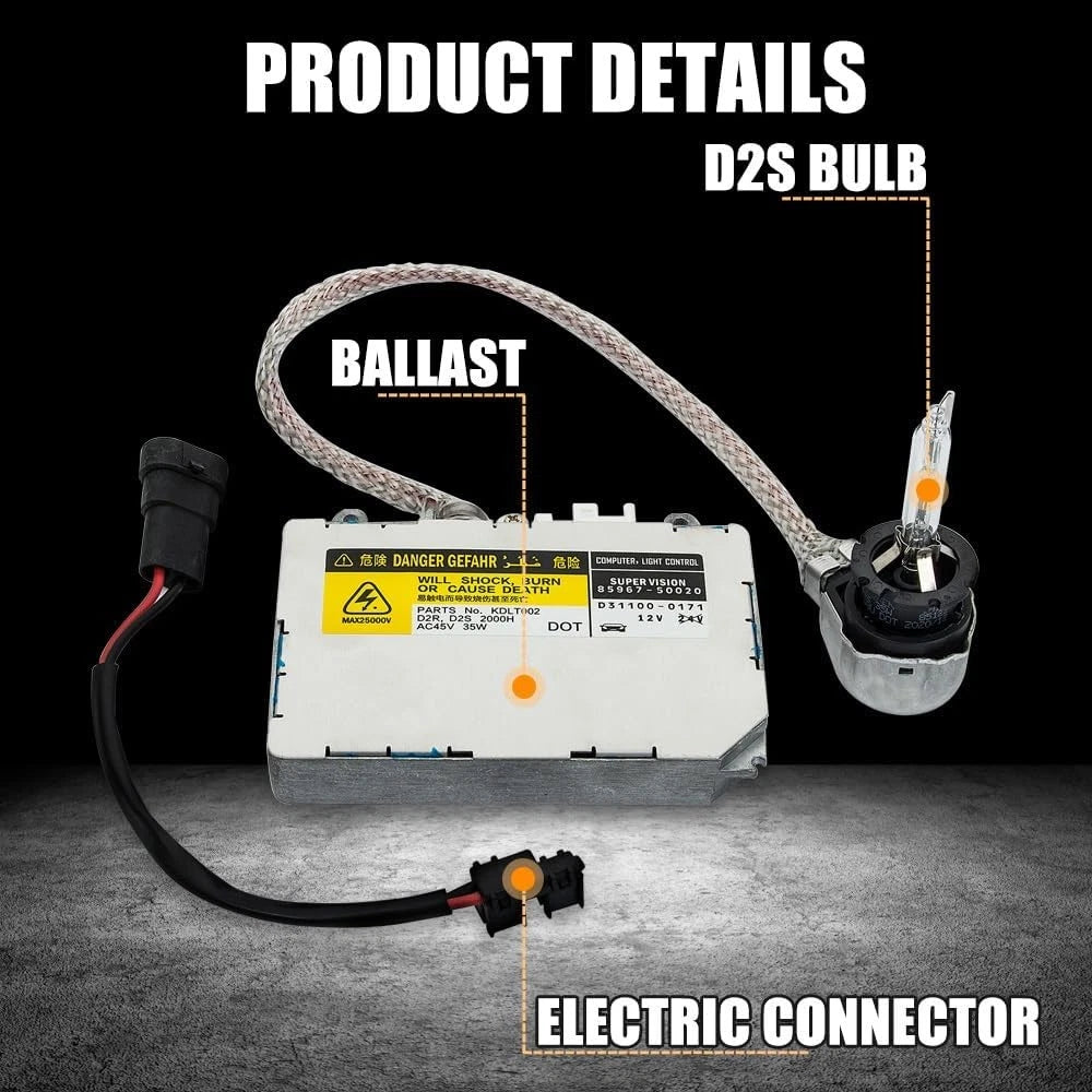 2X HID Xenon Ballast Headlight Control Module for Lexus RX350 ES300 ES330 IS300 (2004–2006)