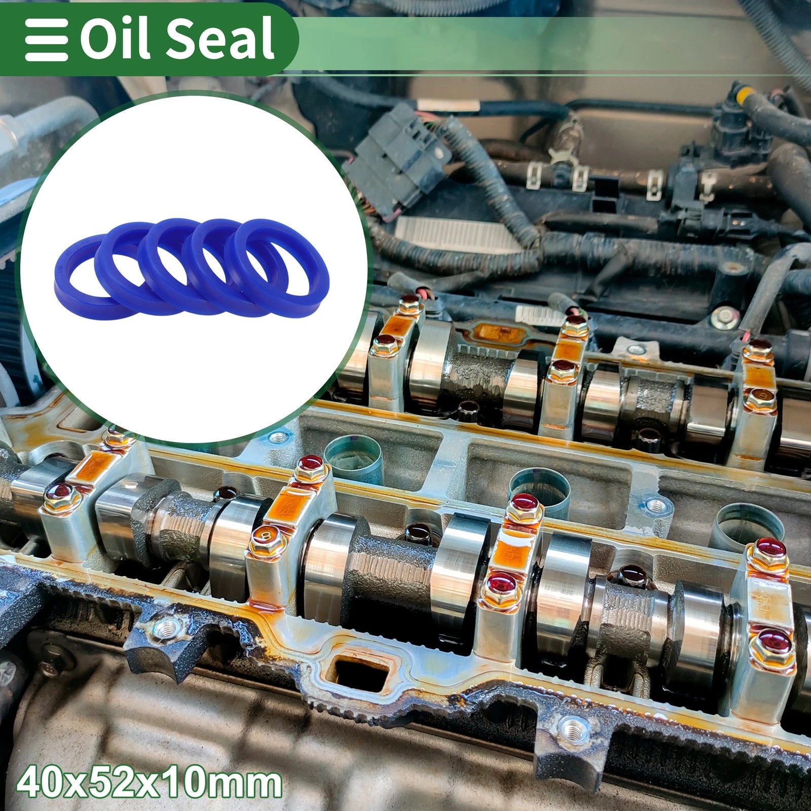 Set of 5 Oil Seal Rotary Shaft Seal 40x52x10mm for Various Models