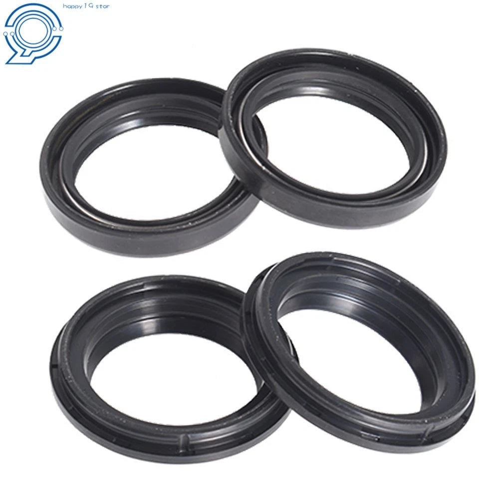 Set of 2 Front Fork Damper Shock Absorber Seals for Motorcycles