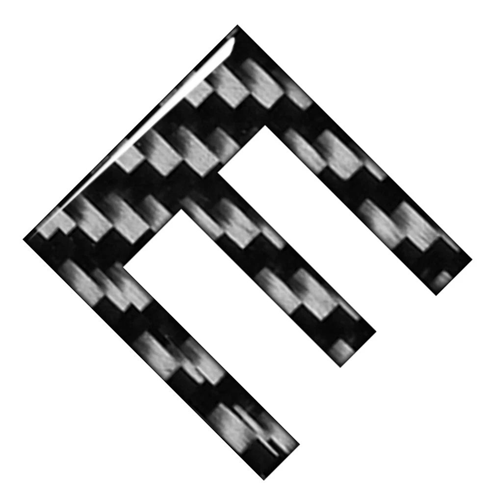 Carbon Black Door Wall Window Emblem Decals for