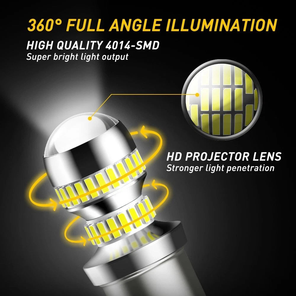 2X LED Backup Reverse Light Bulbs for AUXITO (6000K)