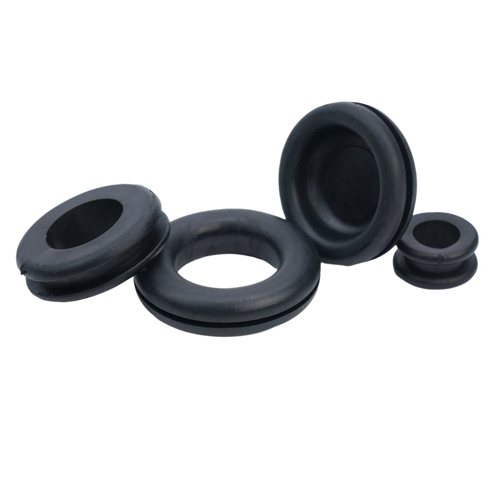 Rubber Wiring Grommet Assortment Kit for Universal Use (125 Pcs)