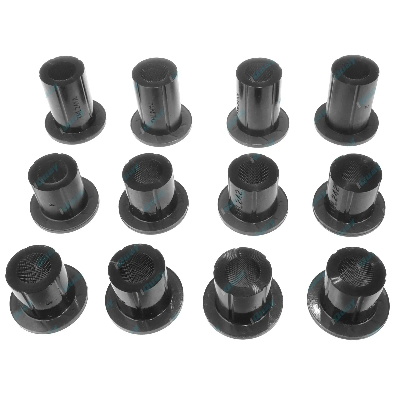 4x4 Front Spring Eye + Shackle Bush Kit for Toyota Hilux LN106 LN65 79-97 Poly