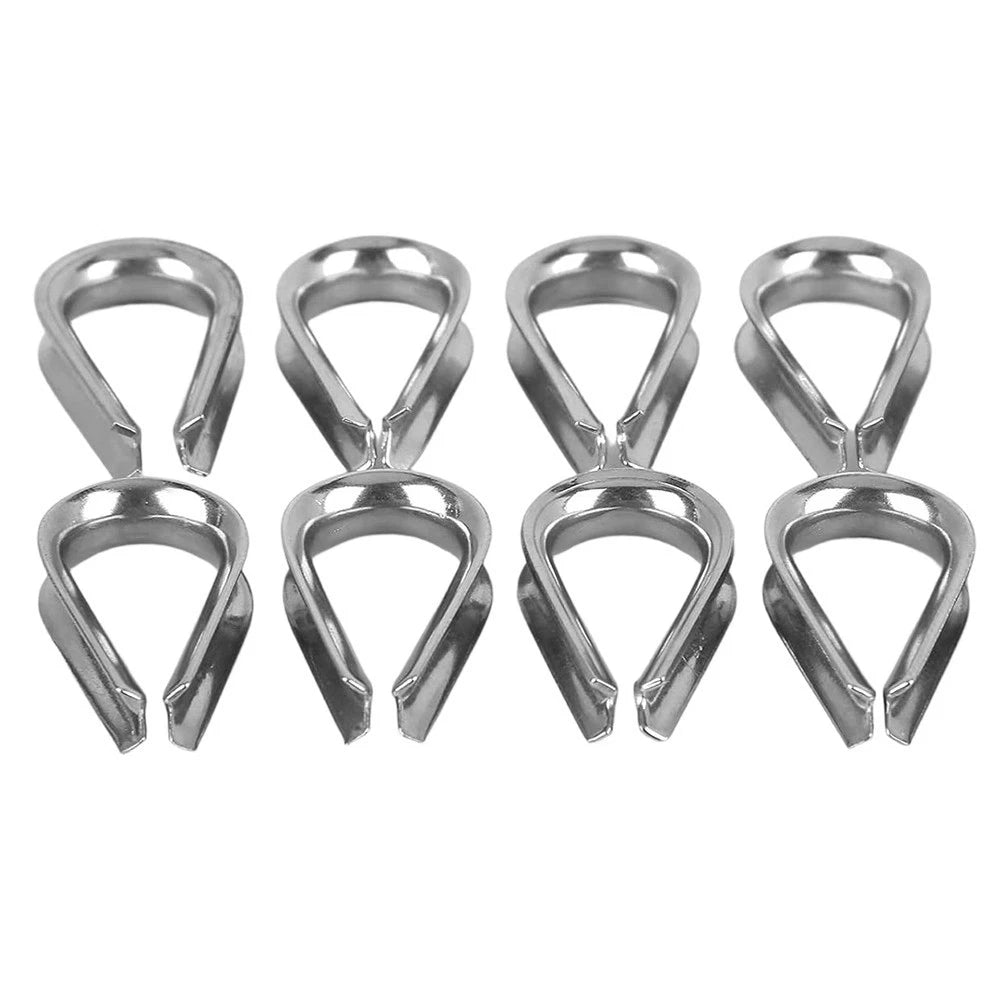 Stainless Steel Heart Sleeve Rings 4mm for Marine Wire Rope Connections