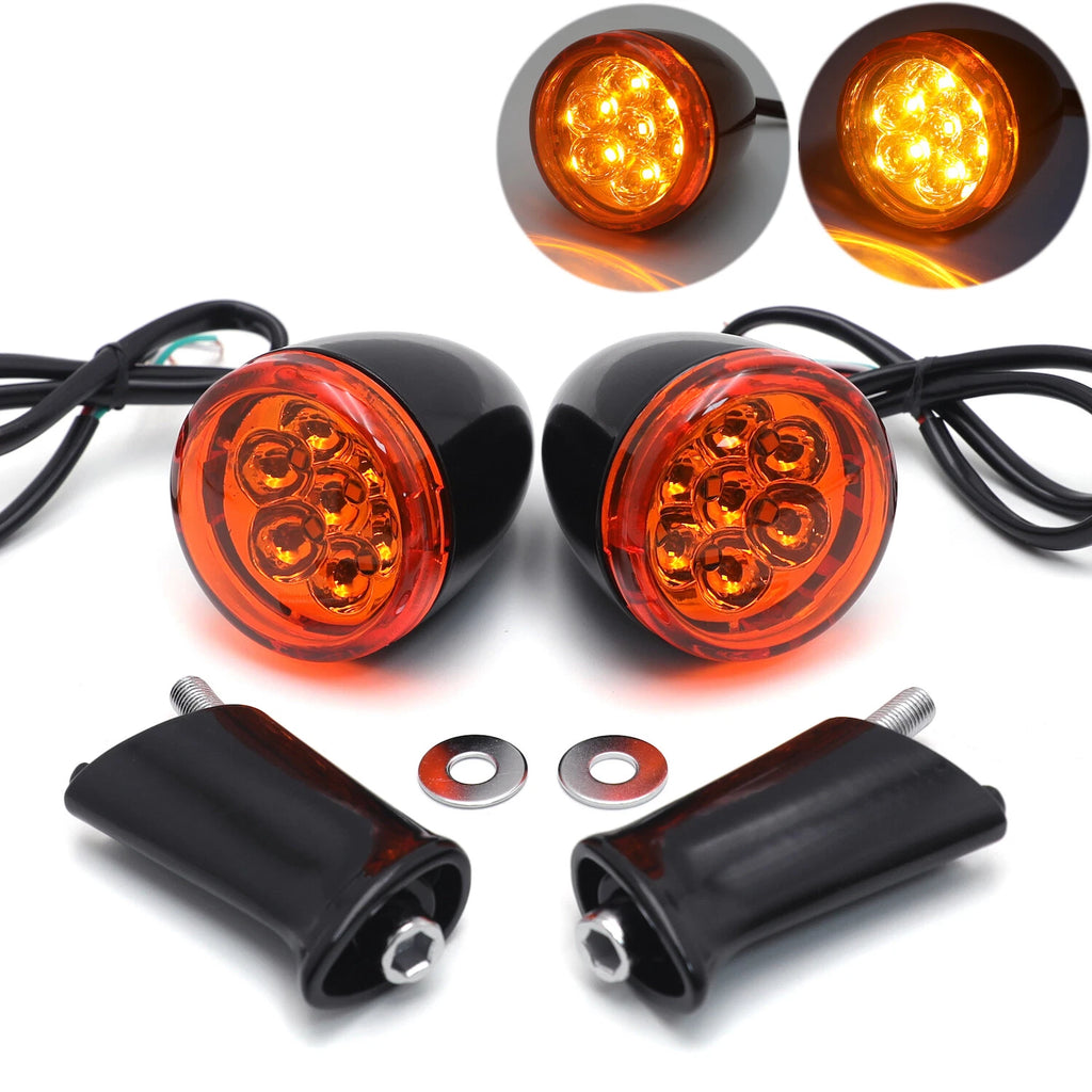Rear Run Brake Turn Signal Light Indicator Amber for Harley Sportster 883 1200 (1992–2017)