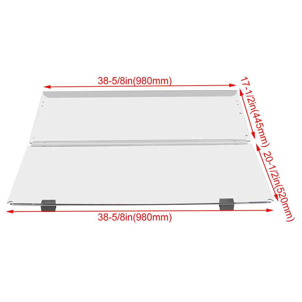 Folding Windshield for Yamaha Drive G29 (2007–2016) Clear Windscreen