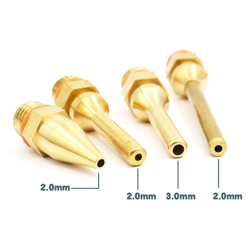 Set of 4 Advanced Glue Sprayer Nozzles with Anti Drip Ball for