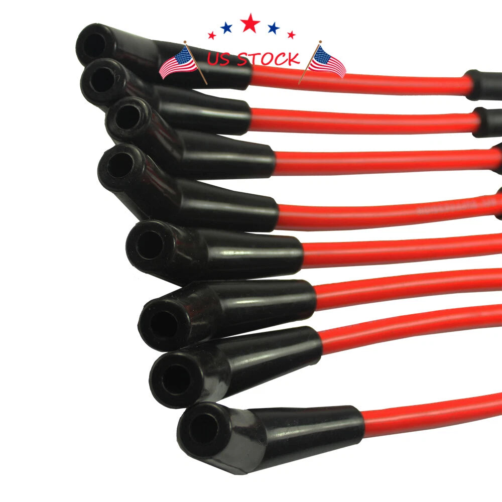 Set of 8 High Heat Spark Plug Ignition Wires for LSx LS1 LS2 LS3 LS6 LS7