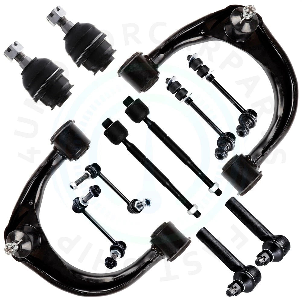 Set of 12 Front Ball Joint Tie Rod Ends for Lexus GX470 Toyota 4Runner (2003–2009)