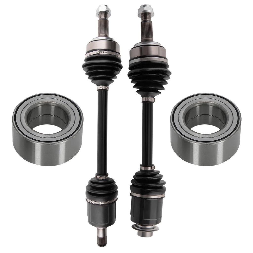 Set of 2 Front LH RH CV Axle Shaft + Bearings for Honda CR-V 2.4L (2007–2014)