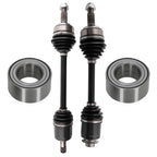 Set of 2 Front LH RH CV Axle Shaft + Bearings for Honda CR-V 2.4L (2007–2014)