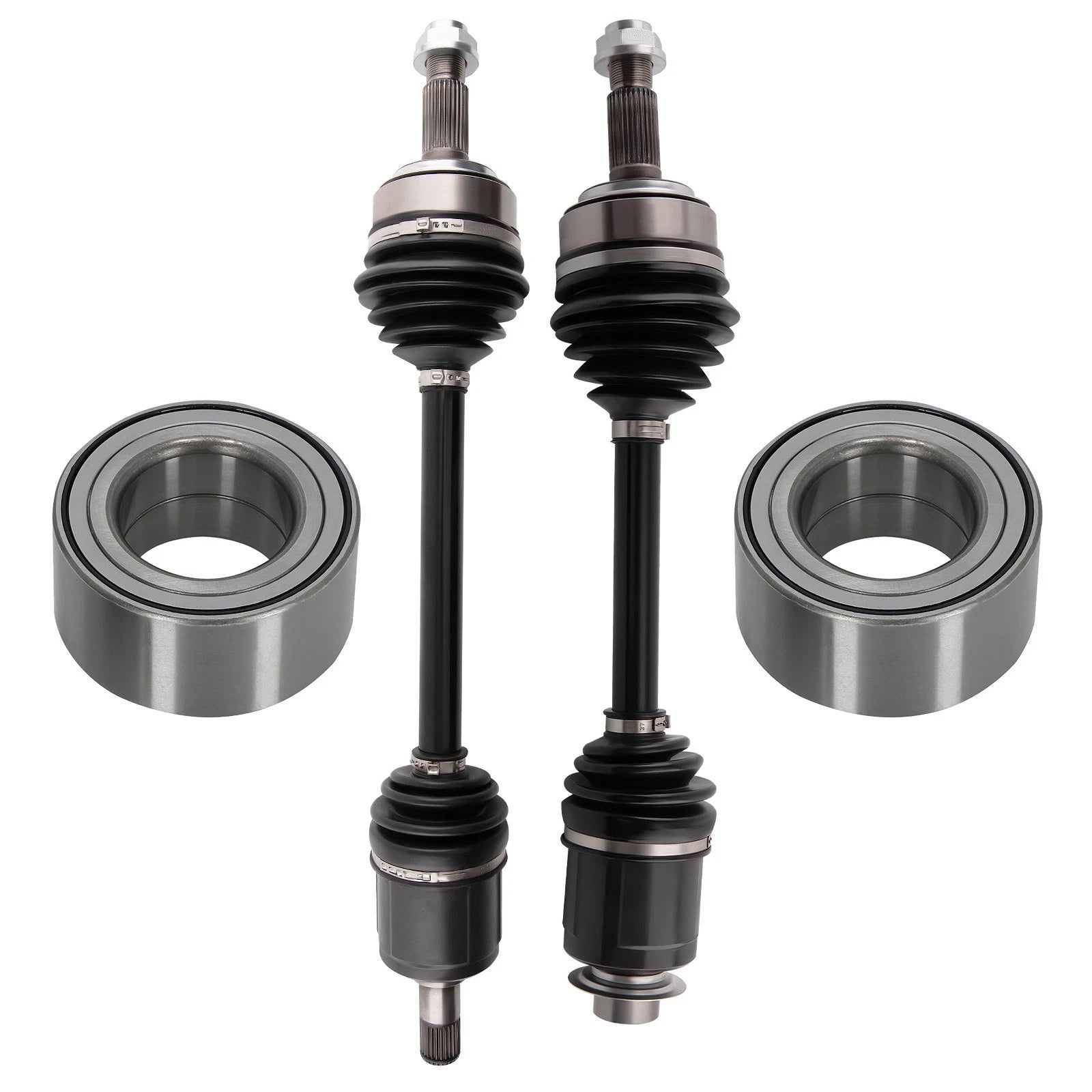 Set of 2 Front LH RH CV Axle Shaft + Bearings for Honda CR-V 2.4L (2007–2014)