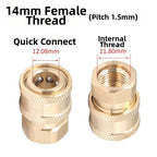 Foam Tool Adapter M14x15 Quick Connect Brass Fitting for Pressure Washer